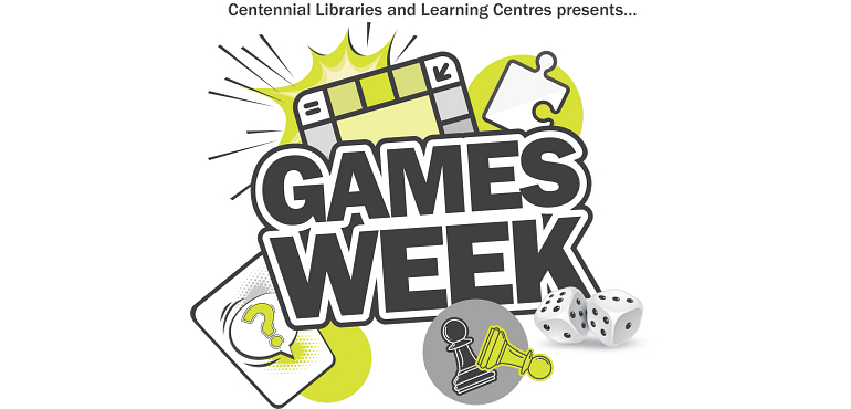 Games Week with game icons around the title